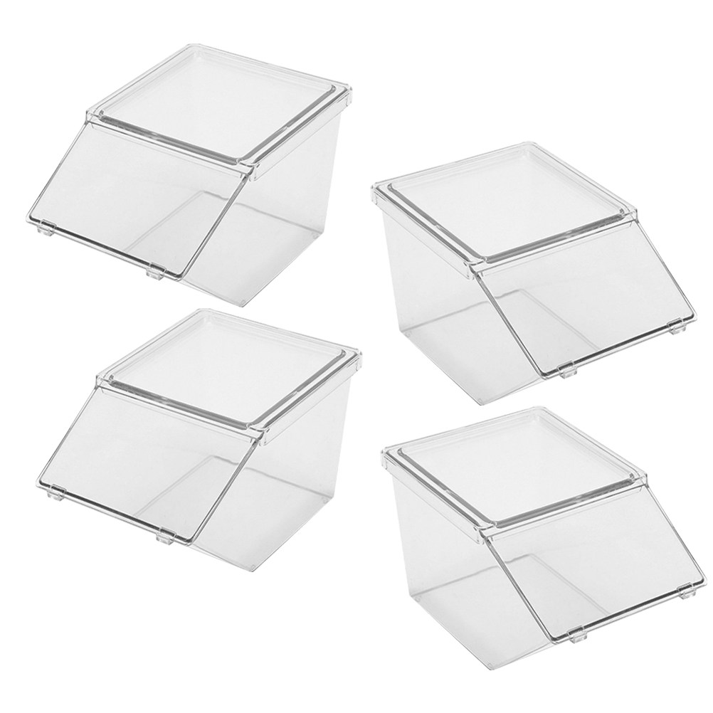 Tea Coffee Sugar Container - 4Pcs Tea Bag Organizer Box Acrylic