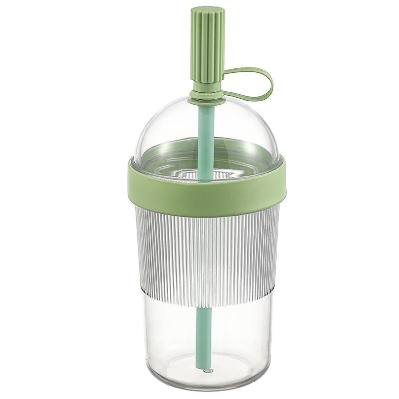 Coffee Jelly Tea - Portable Straw Water Cup Milk Tea