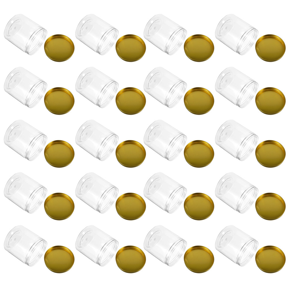 Coffee Tea Jars - 20Pcs Plastic Storage Bottles Transparent Wide