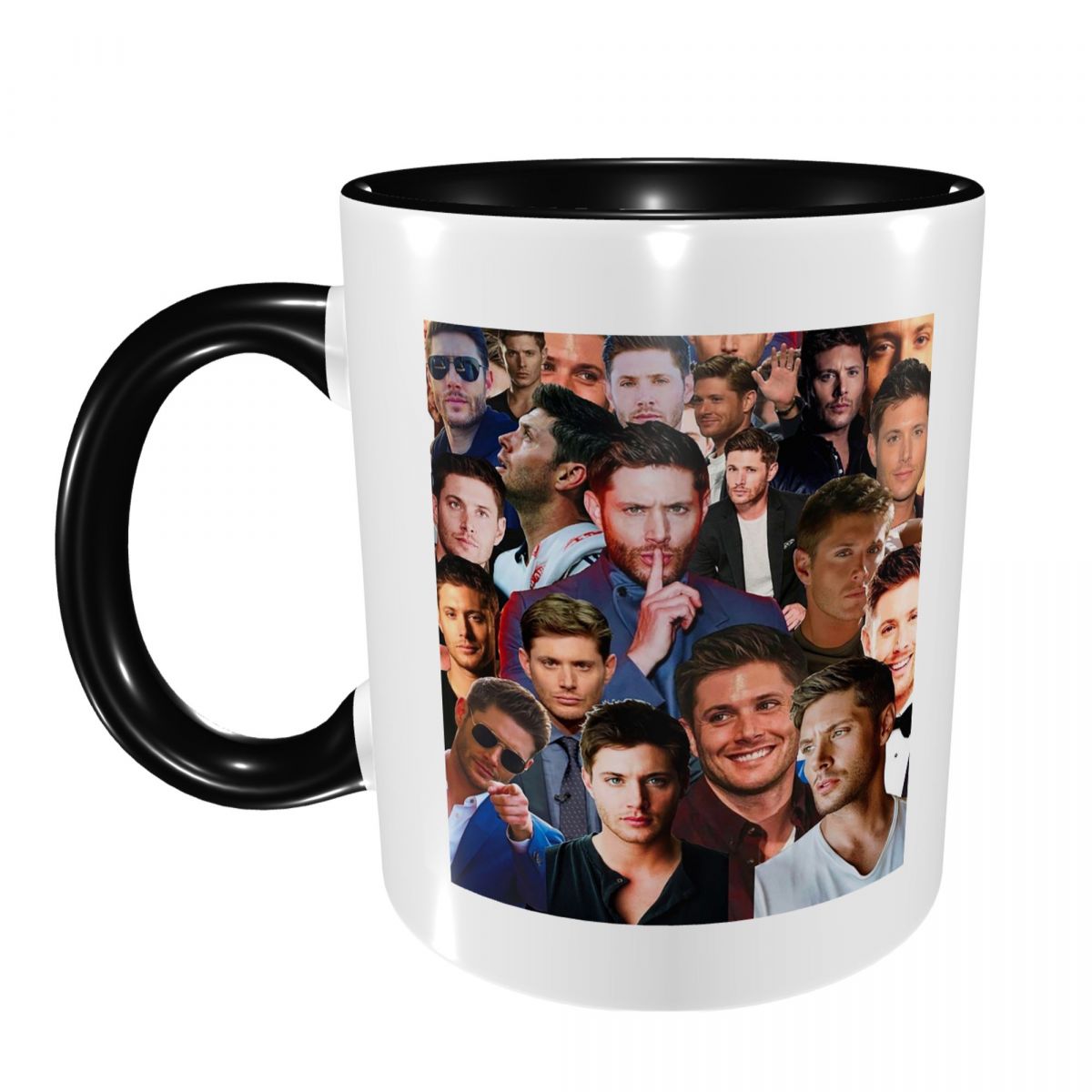Coffee Tea Photos - Jensen Ackles Photo Collage Mug Funny