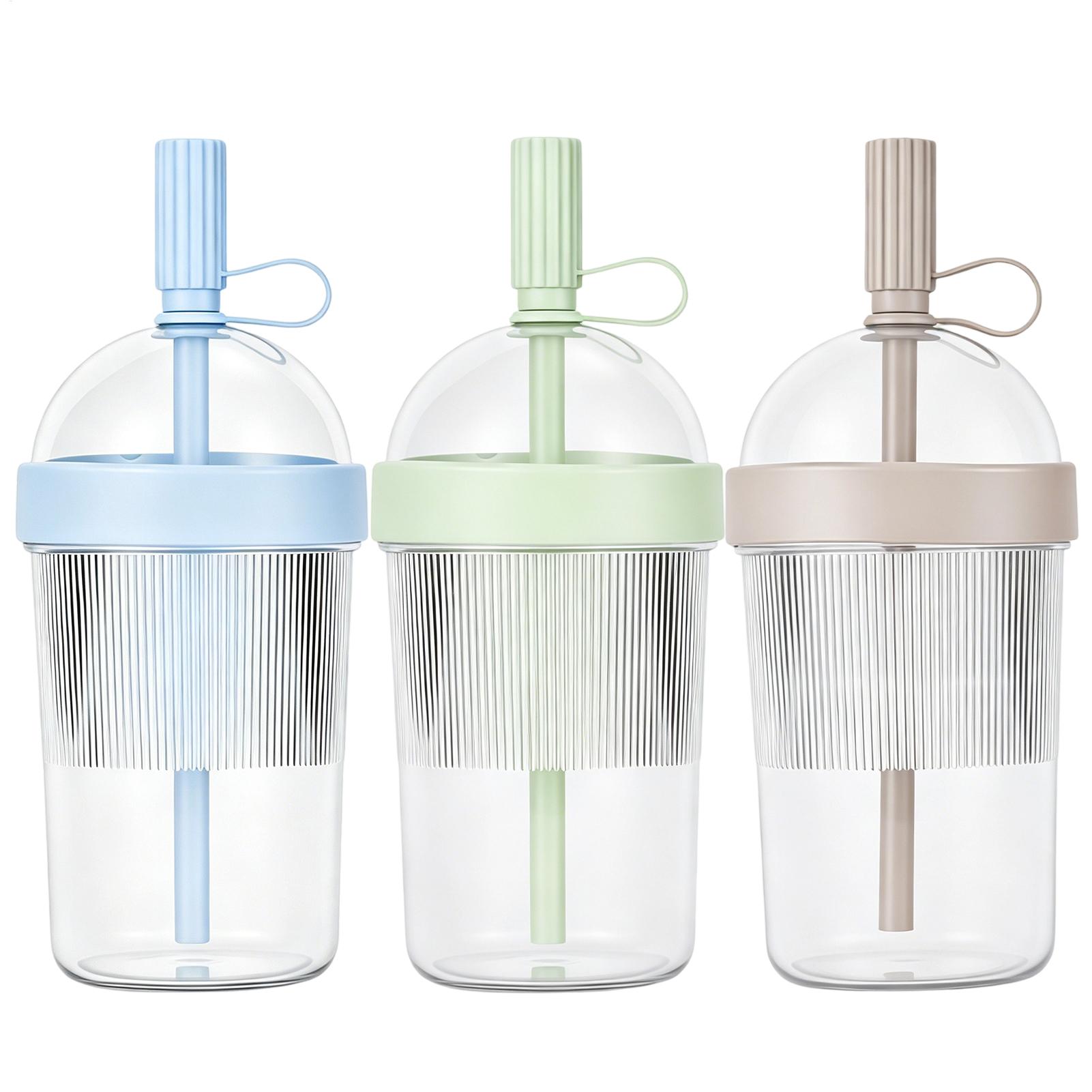 Coffee Jelly Tea - Straw Coffee Cup 17oz Portable Sucking