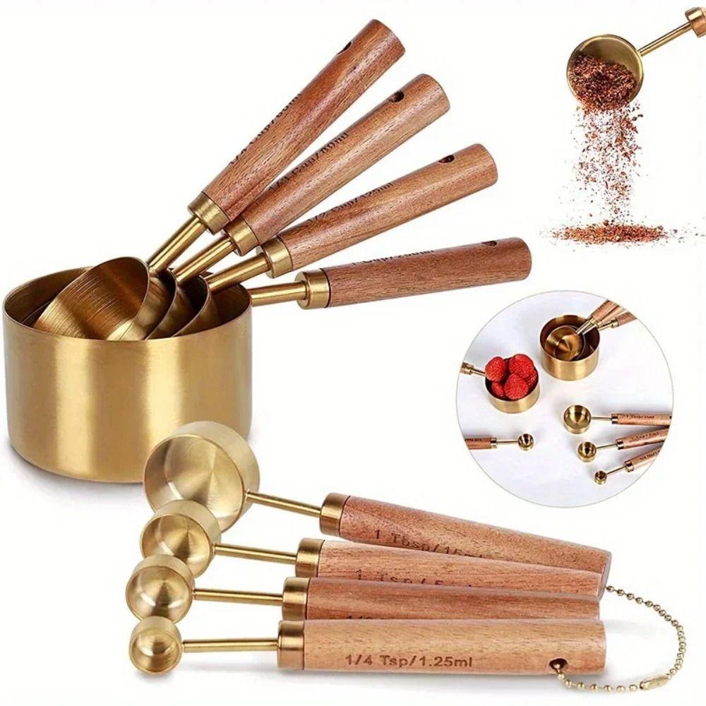 Coffee Tea Spoon - New Stainless Steel Measuring Cups Spoons