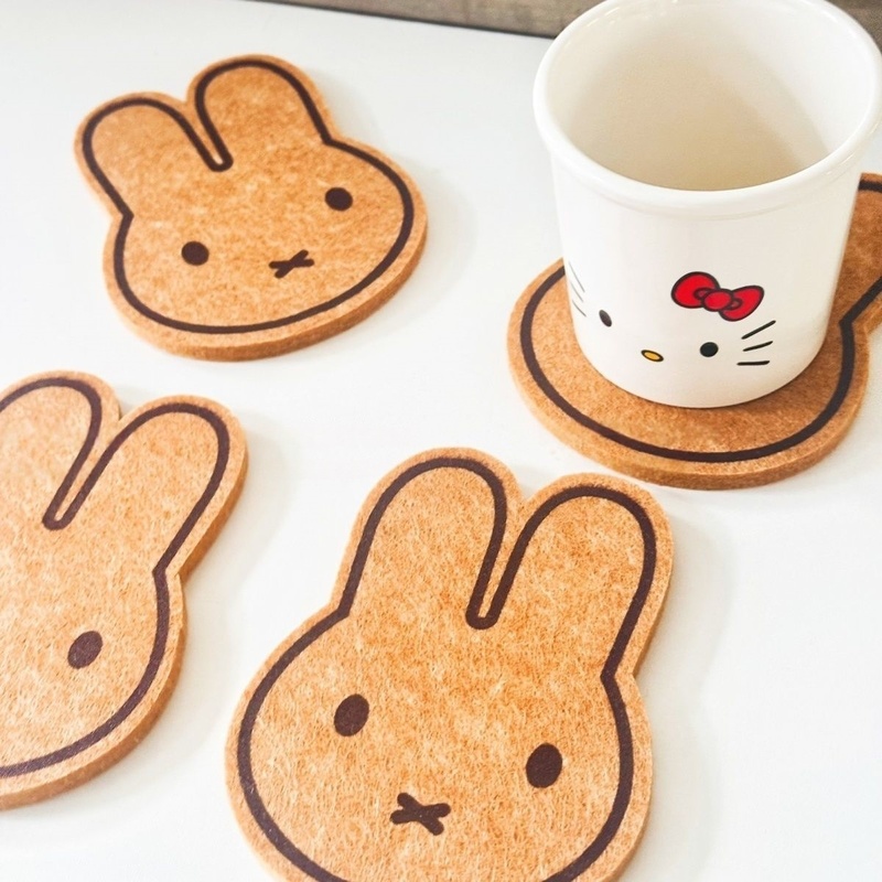 2pcs Miffy Rabbit Coasters Set - огляд і ціна Coffee Tea Photos