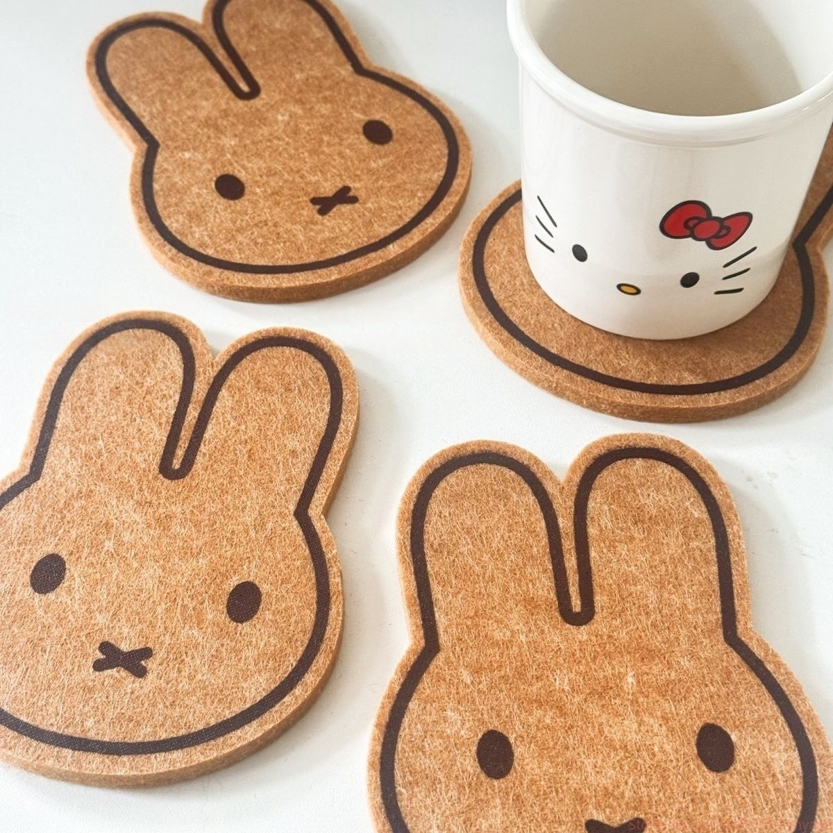 2pcs Miffy Rabbit Coasters Set - огляд і ціна Coffee Tea Photos