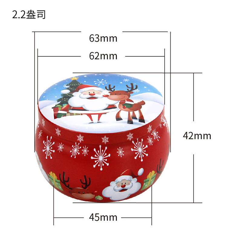 Mini Christmas Metal Tin Jars  - огляд і ціна Coffee Tea Jars
