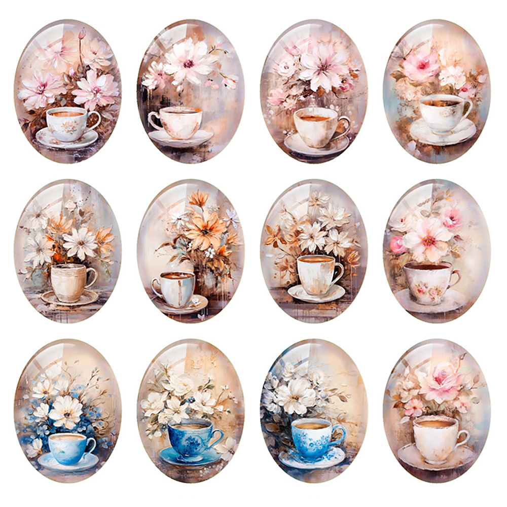 Random Mixed Round/Oval/Square - огляд і ціна Coffee Tea Photos