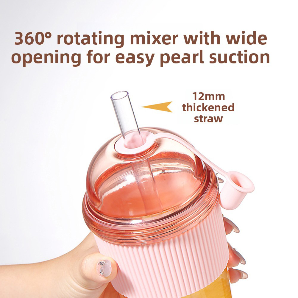 630ml Milk Tea Cup with Straw, - огляд і ціна Coffee Jelly Tea