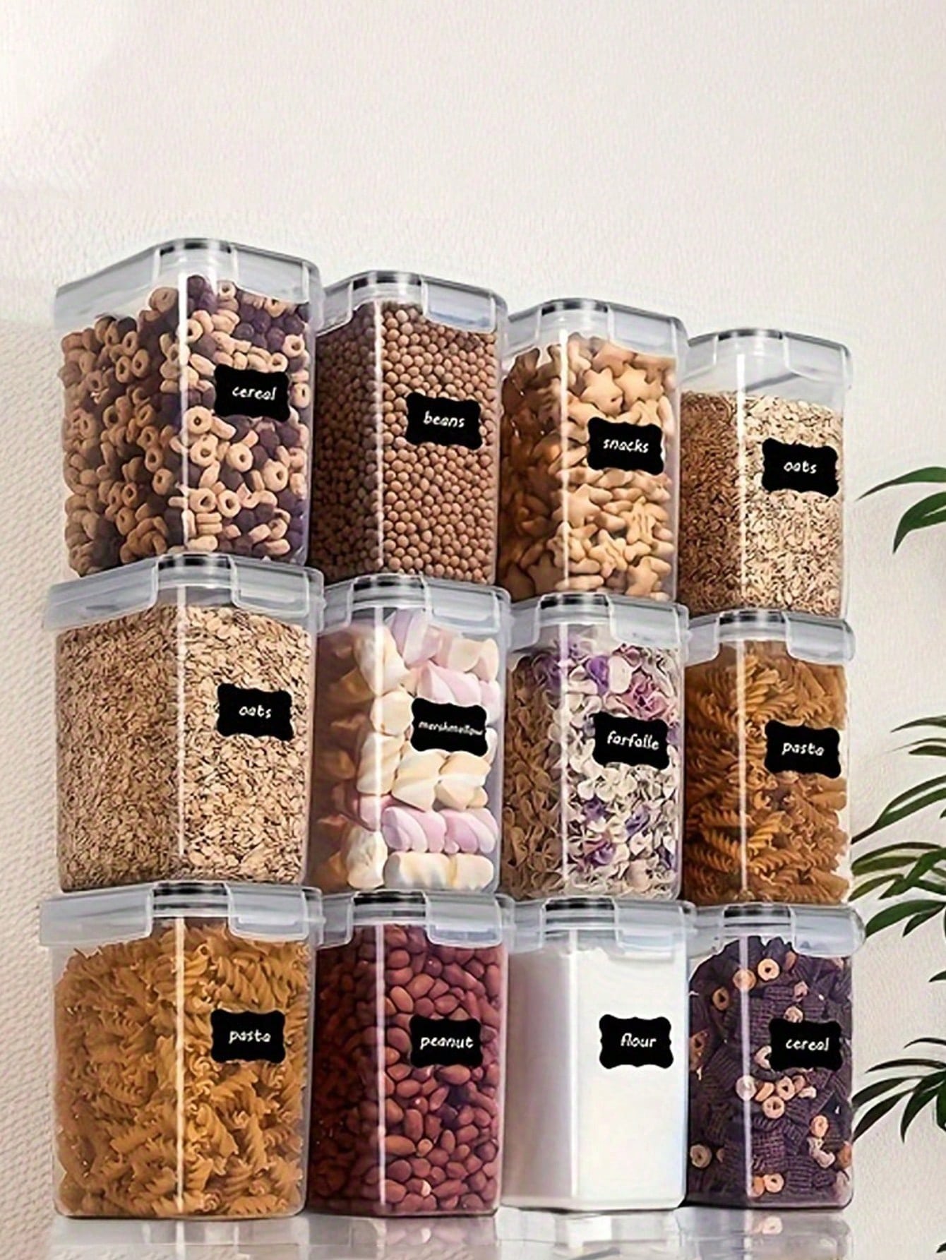 48pcs Airtight Food Storage Co - огляд і ціна Tea Coffee Sugar Container