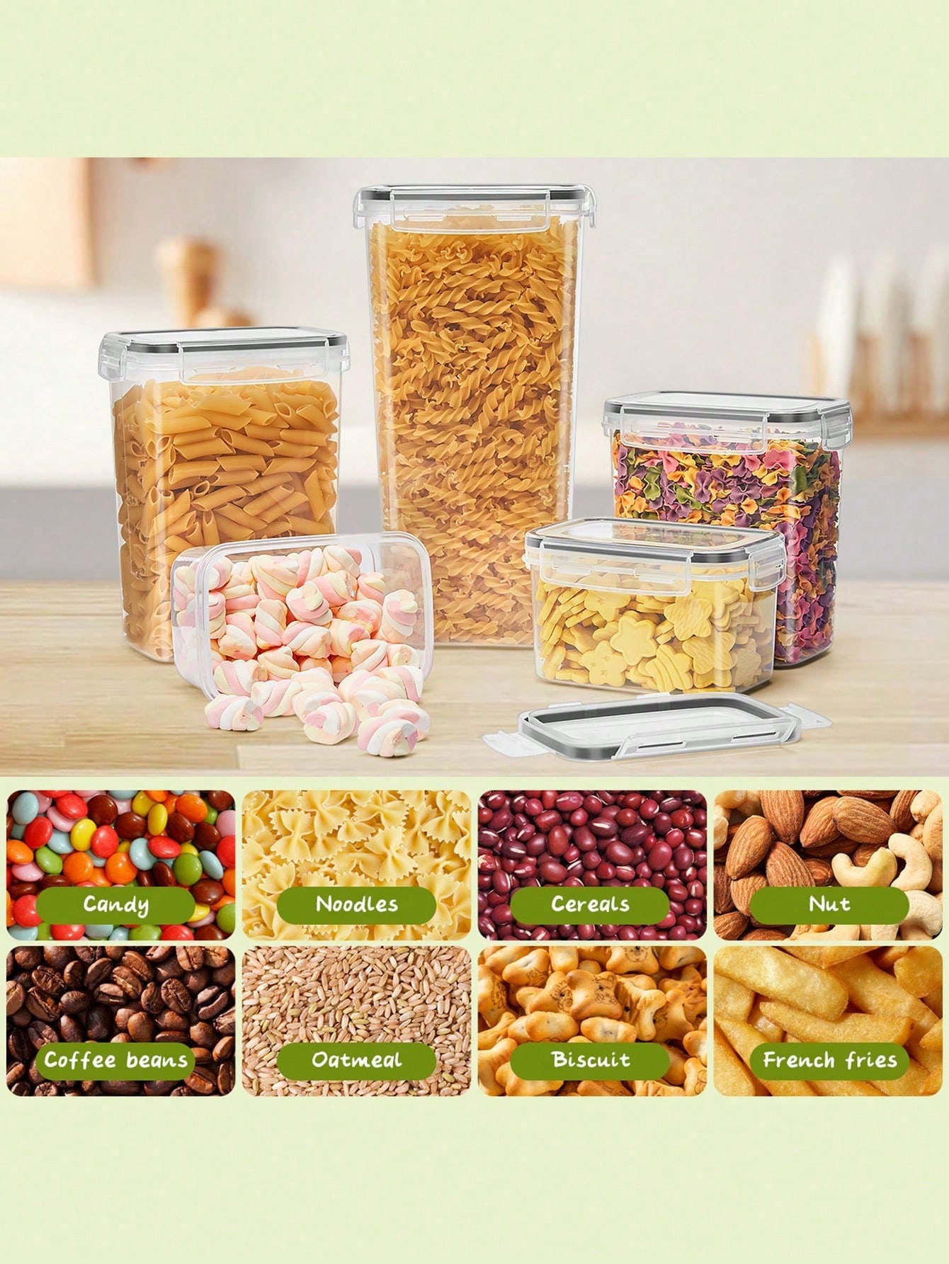 48pcs Airtight Food Storage Co - огляд і ціна Tea Coffee Sugar Container