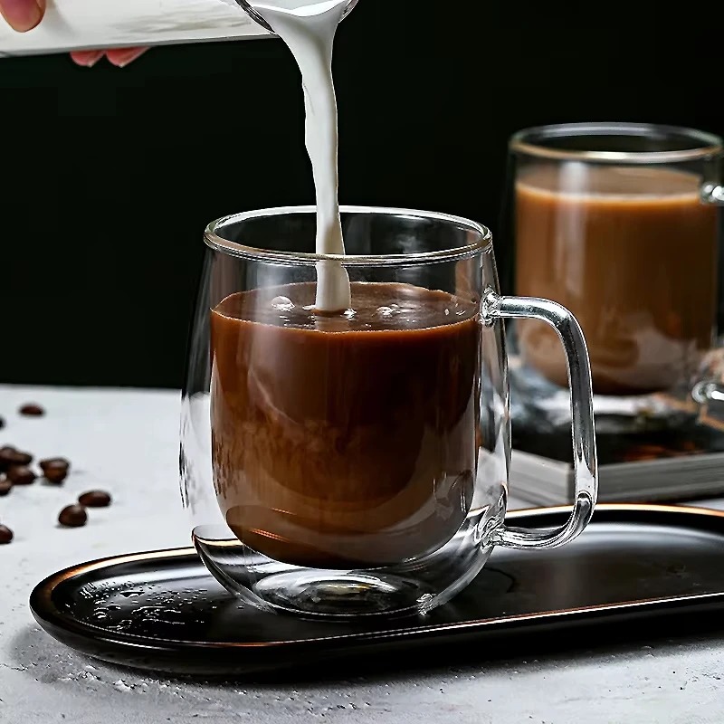 Double Wall Glass Handled Mug  - огляд і ціна Double Wall Mug