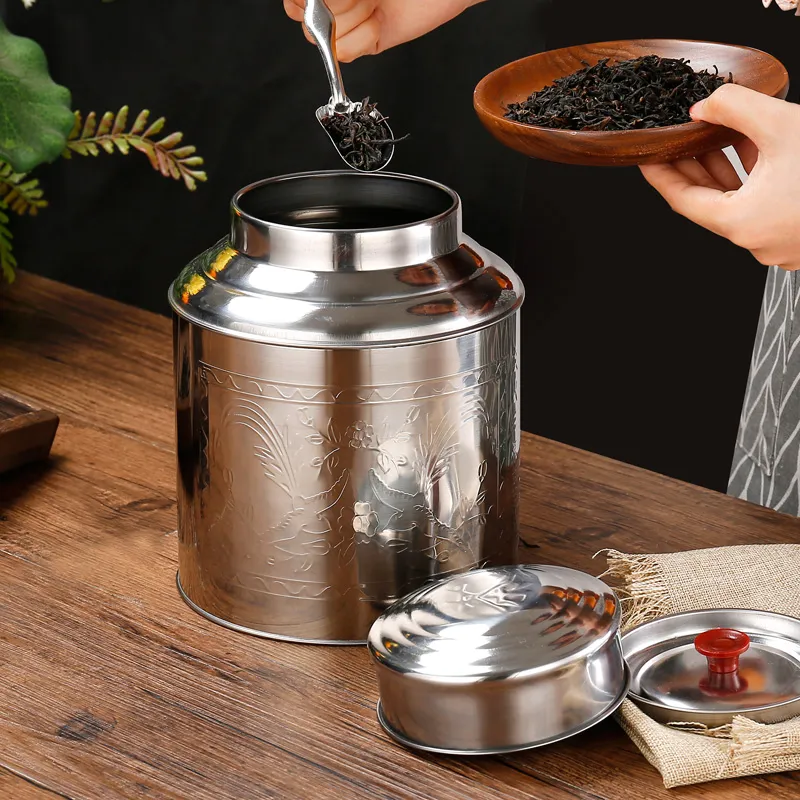 Stainless Steel Large Tea Cadd - огляд і ціна Tea Coffee Sugar Container