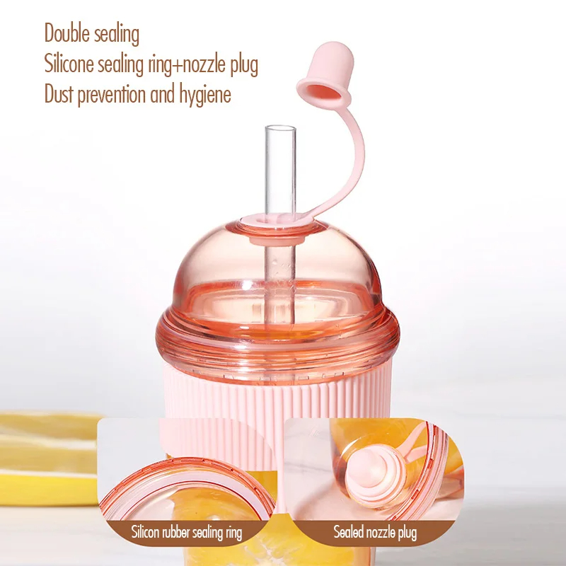 1pc 430ml Portable Flip Straw  - огляд і ціна Coffee Jelly Tea
