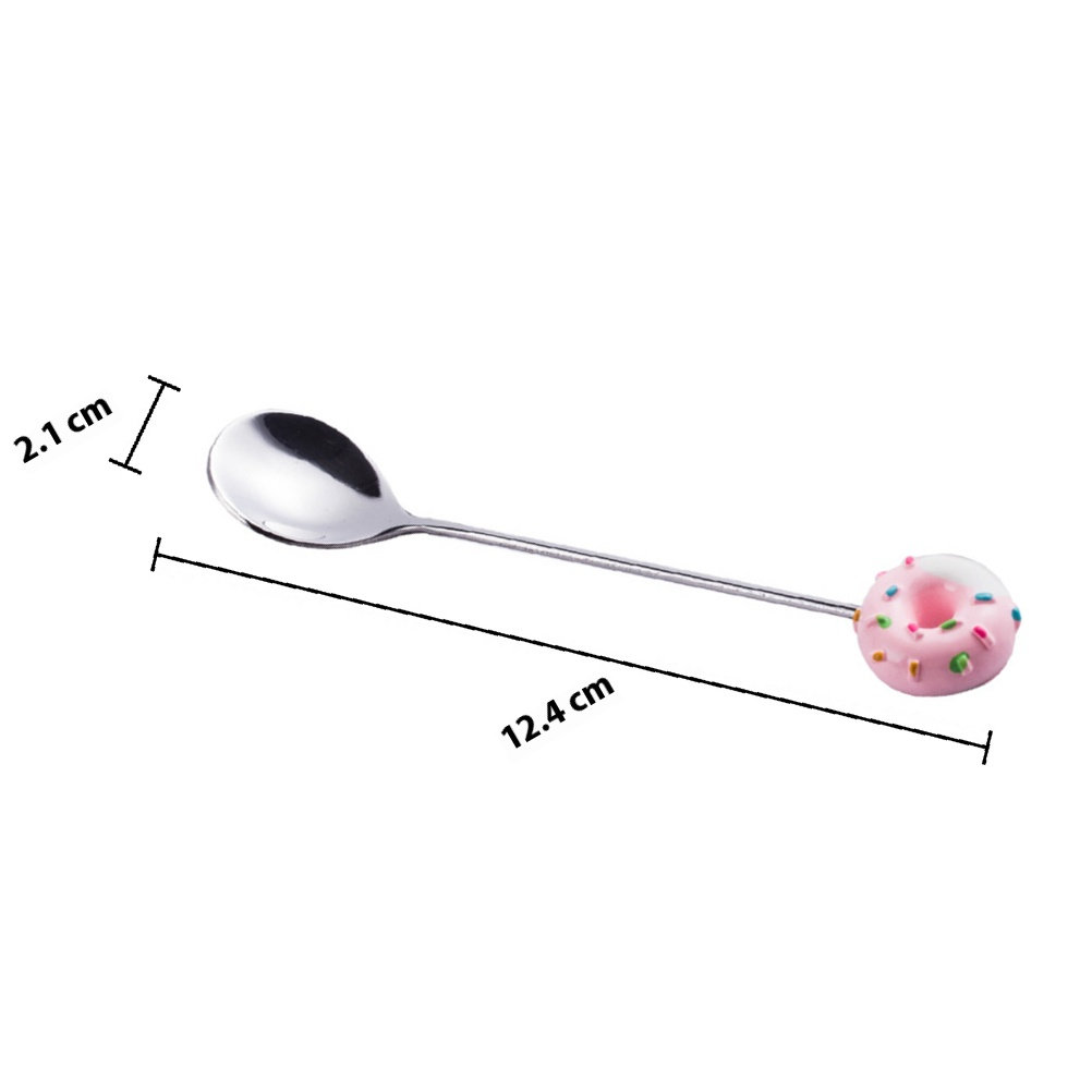 4Pcs Doughnut Design Stainless - огляд і ціна Coffee Jelly Tea