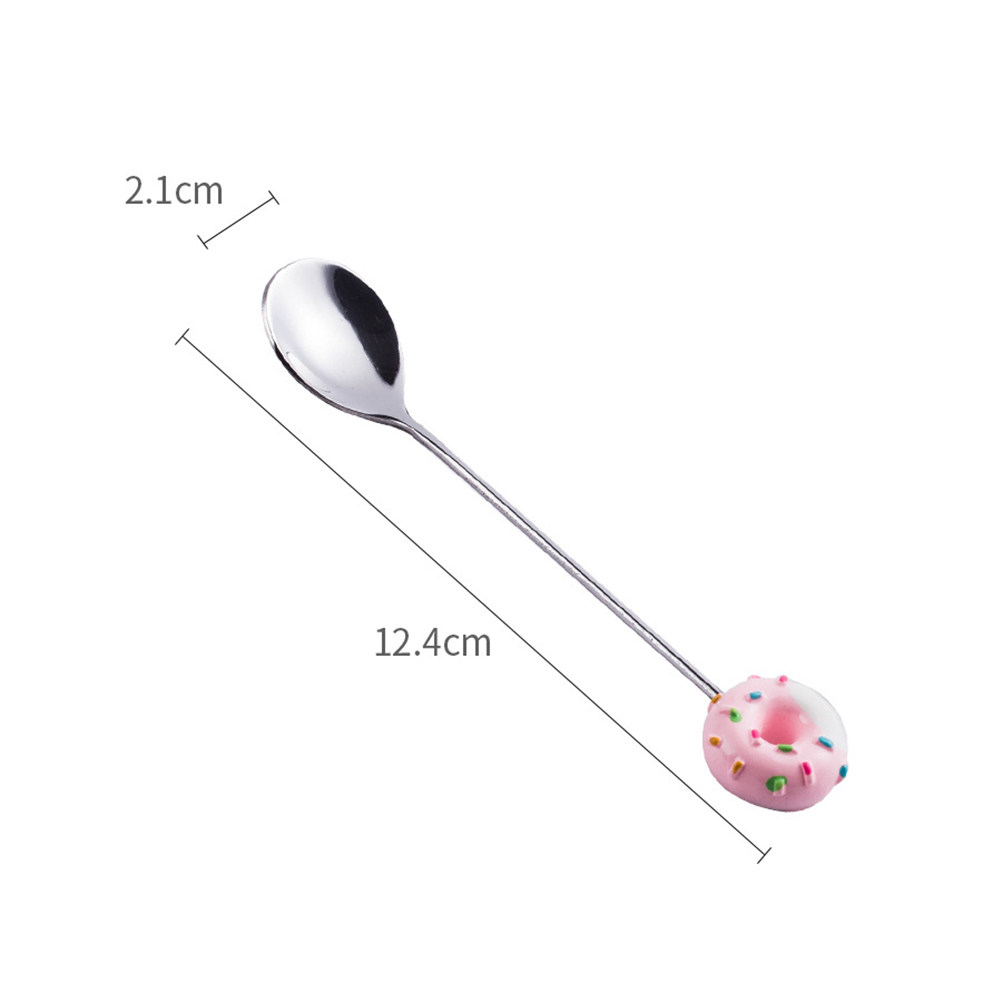 4Pcs Doughnut Design Stainless - огляд і ціна Coffee Jelly Tea