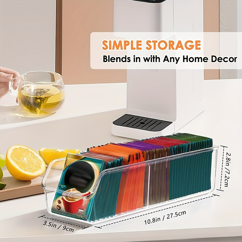 1pc Clear Tea Bag Organizer Bo - огляд і ціна Coffee Tea Sugar Canister Set