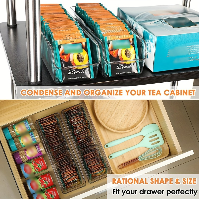 1pc Clear Tea Bag Organizer Bo - огляд і ціна Coffee Tea Sugar Canister Set