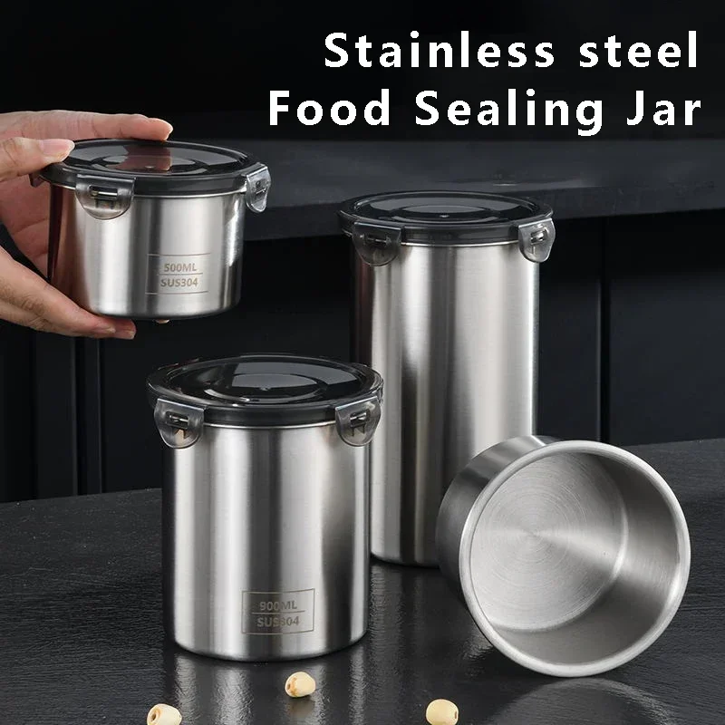 Stainless Steel Food Container - огляд і ціна Coffee Tea And Sugar Canisters