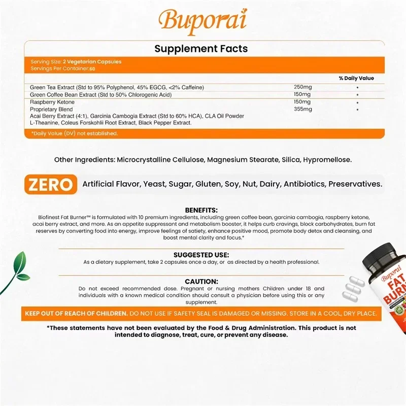 Fat Burner Capsules - Healthy  - огляд і ціна Coffee Tea Jars