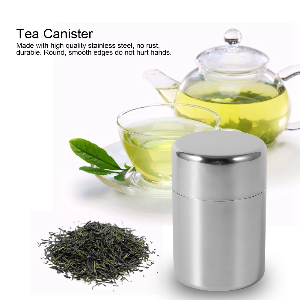 Stainless Steel Tea Tins Canis - огляд і ціна Coffee Tea And Sugar Canisters
