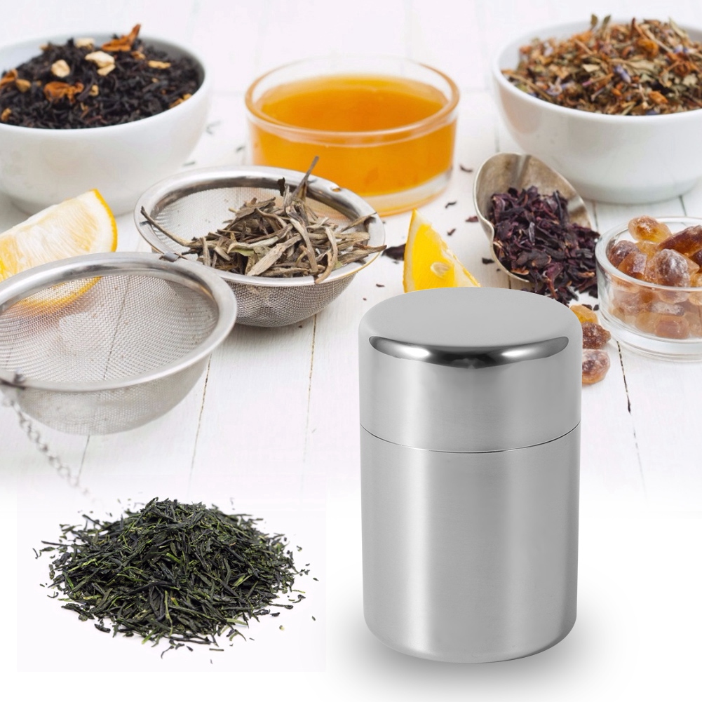 Stainless Steel Tea Tins Canis - огляд і ціна Coffee Tea And Sugar Canisters