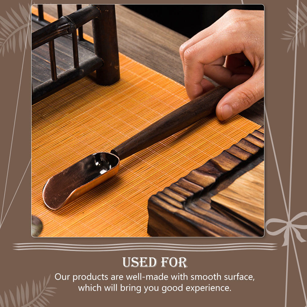 Vintage Long Handle Wooden Tea - огляд і ціна Coffee Tea Leaf