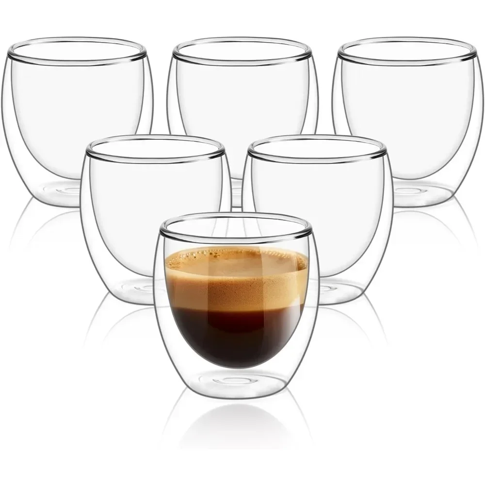 6 pcs Clear Double Wall Glass  - огляд і ціна Double Wall Mug