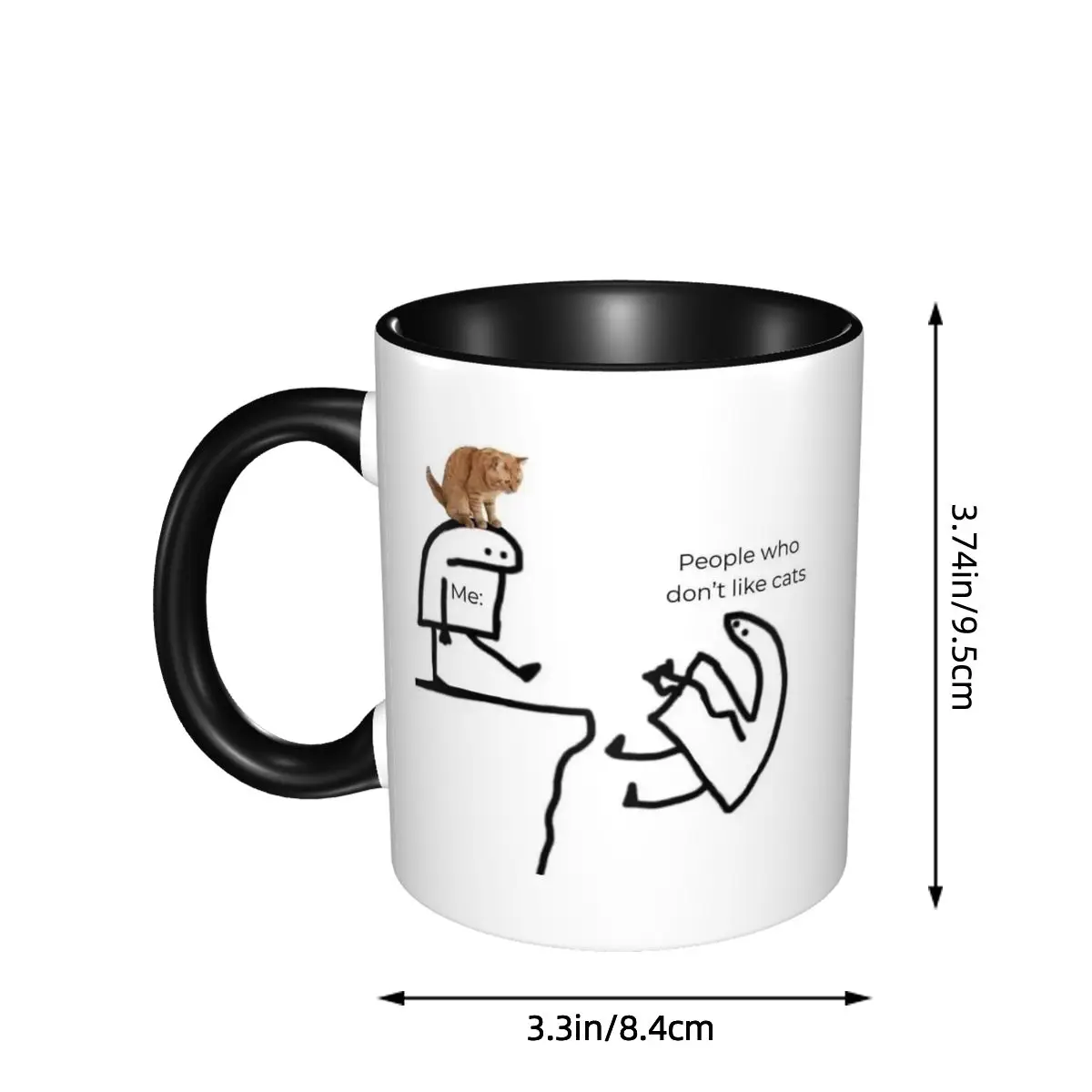 Me With Cat Design People Who  - огляд і ціна Coffee And Tea Quotes Funny