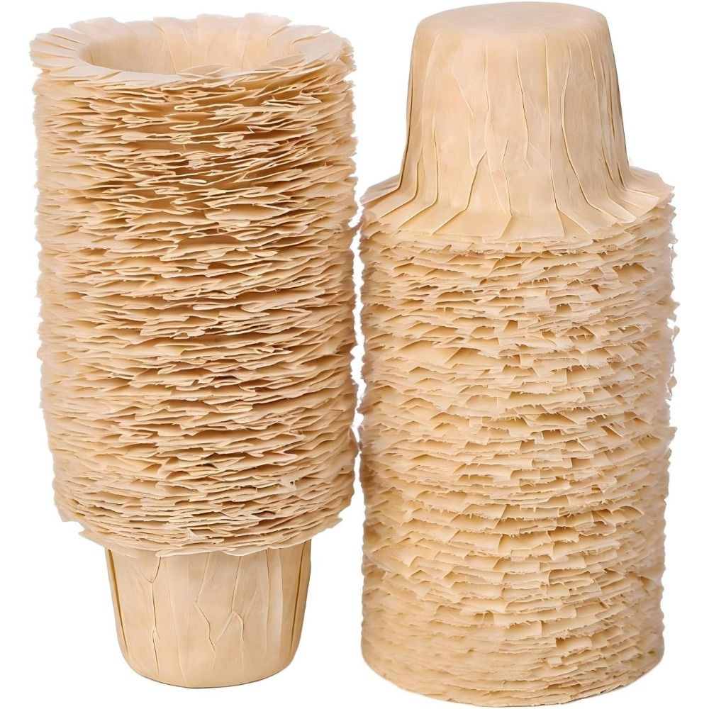50/100 Pcs Natural Disposable  - огляд і ціна Coffee Tea Paper Cups