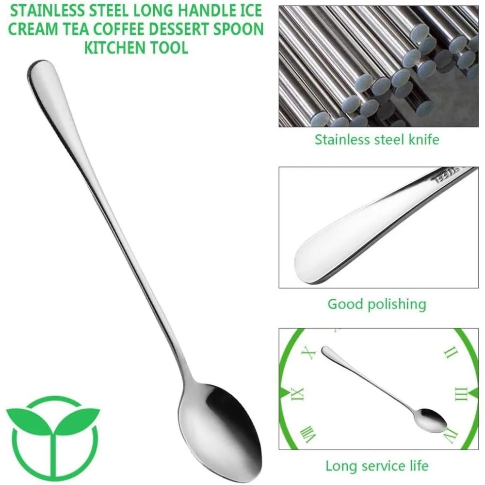 6 Piece Stainless Steel Coffee - огляд і ціна Coffee Tea Spoon