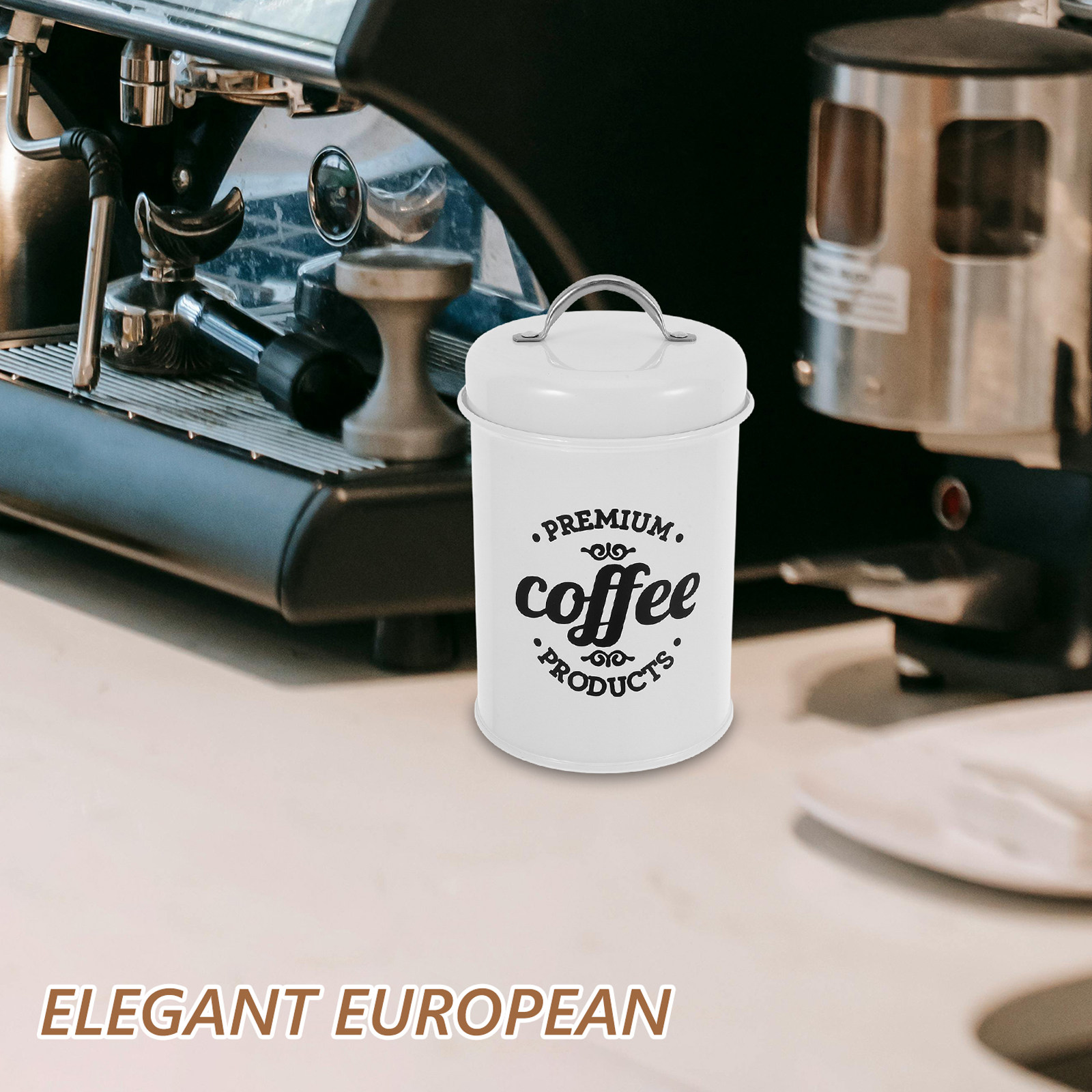 Elegant Airtight Iron Canister - огляд і ціна Tea Coffee Sugar Container