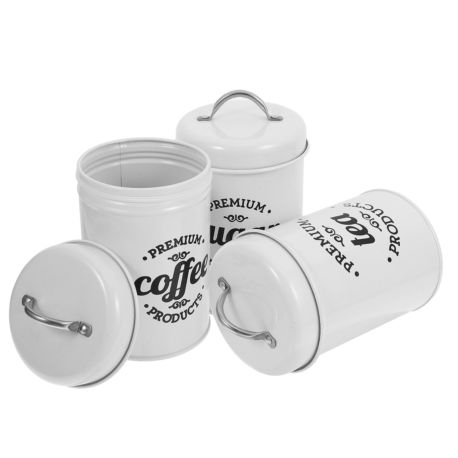 Elegant Airtight Iron Canister - огляд і ціна Tea Coffee Sugar Container