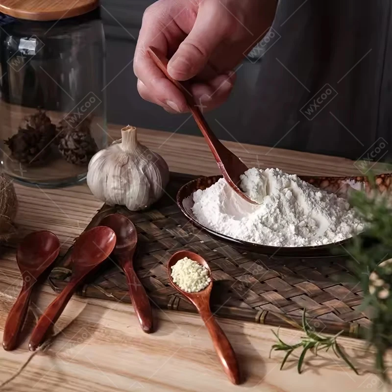 1~6PCS Wooden Coffee Spoons No - огляд і ціна Coffee Tea Spoon