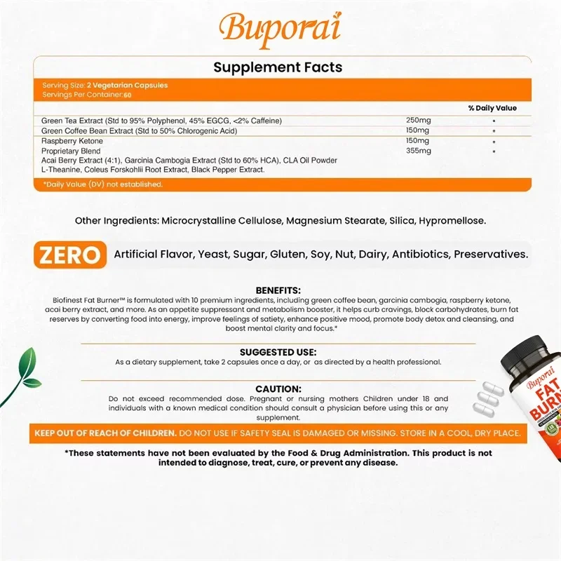 Fat Burner Capsules - Healthy  - огляд і ціна Coffee Tea For Weight Loss