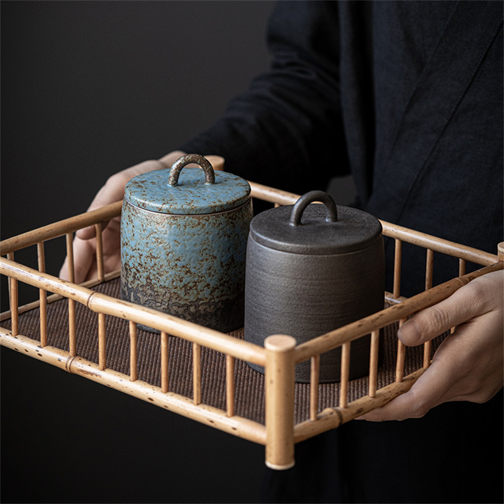 Ceramic Tea Caddy Sealed Jar S - огляд і ціна Coffee Tea And Sugar Canisters