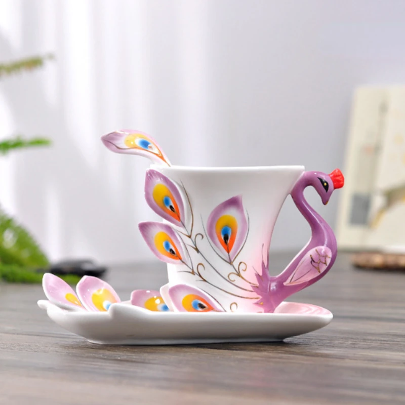 Ceramics Peacock Coffee Mug Cu - огляд і ціна Coffee Tea Difference