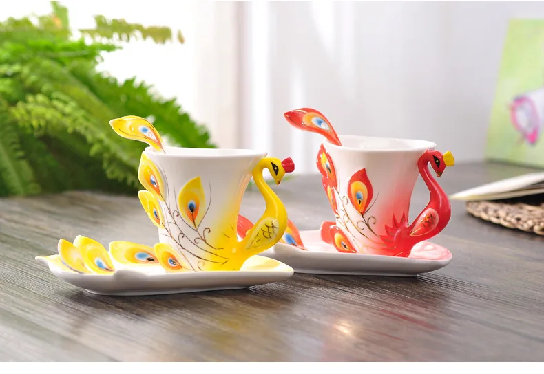 Ceramics Peacock Coffee Mug Cu - огляд і ціна Coffee Tea Difference