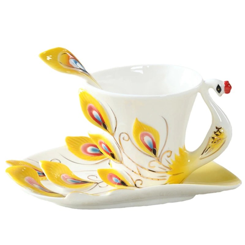 Ceramics Peacock Coffee Mug Cu - огляд і ціна Coffee Tea Difference