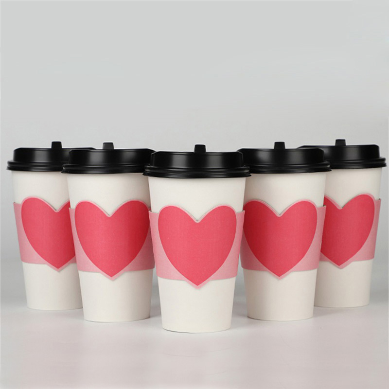 100pcs Disposable Cup Sleeve F - огляд і ціна Coffee Tea Paper Cups
