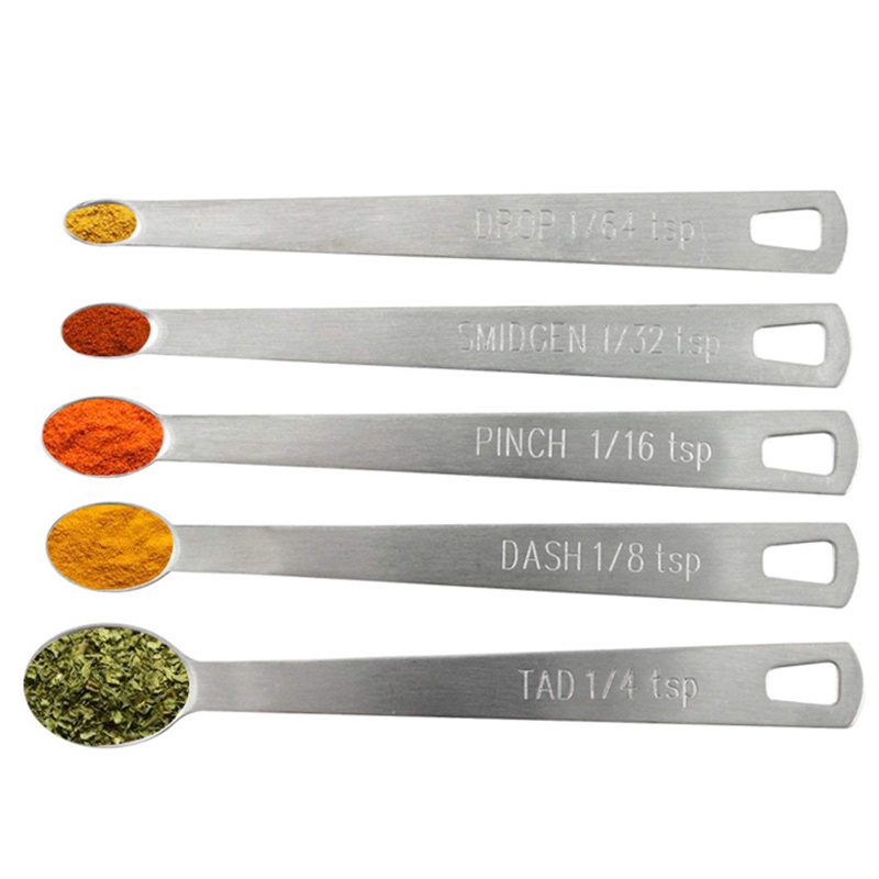 5pcs/Set Small Measuring Spoon - огляд і ціна Coffee Tea Spoon