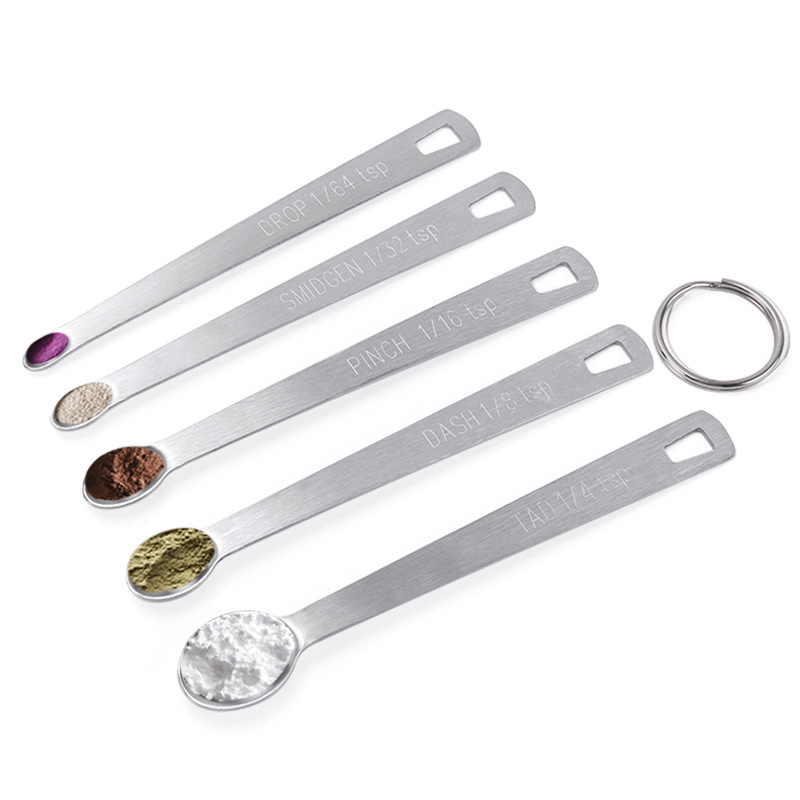 5pcs/Set Small Measuring Spoon - огляд і ціна Coffee Tea Spoon