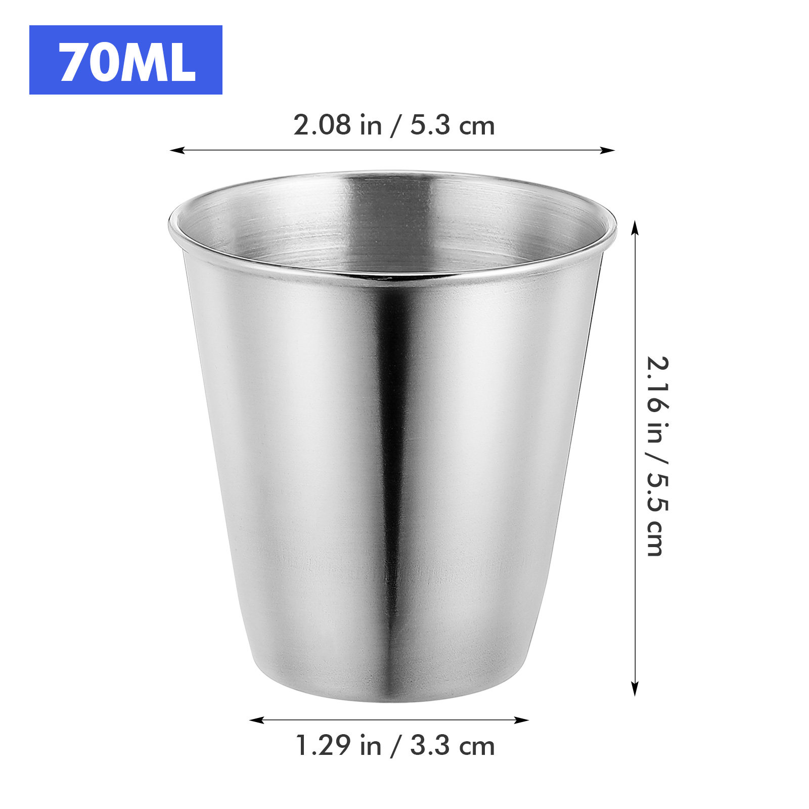 12Pcs Stainless Steel Shot Cup - огляд і ціна Coffee Tea Vodka