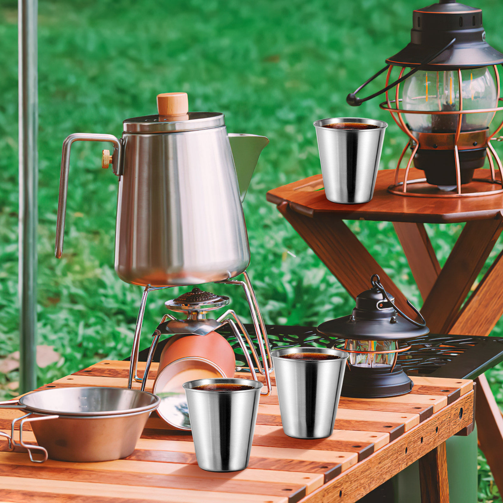 12Pcs Stainless Steel Shot Cup - огляд і ціна Coffee Tea Vodka
