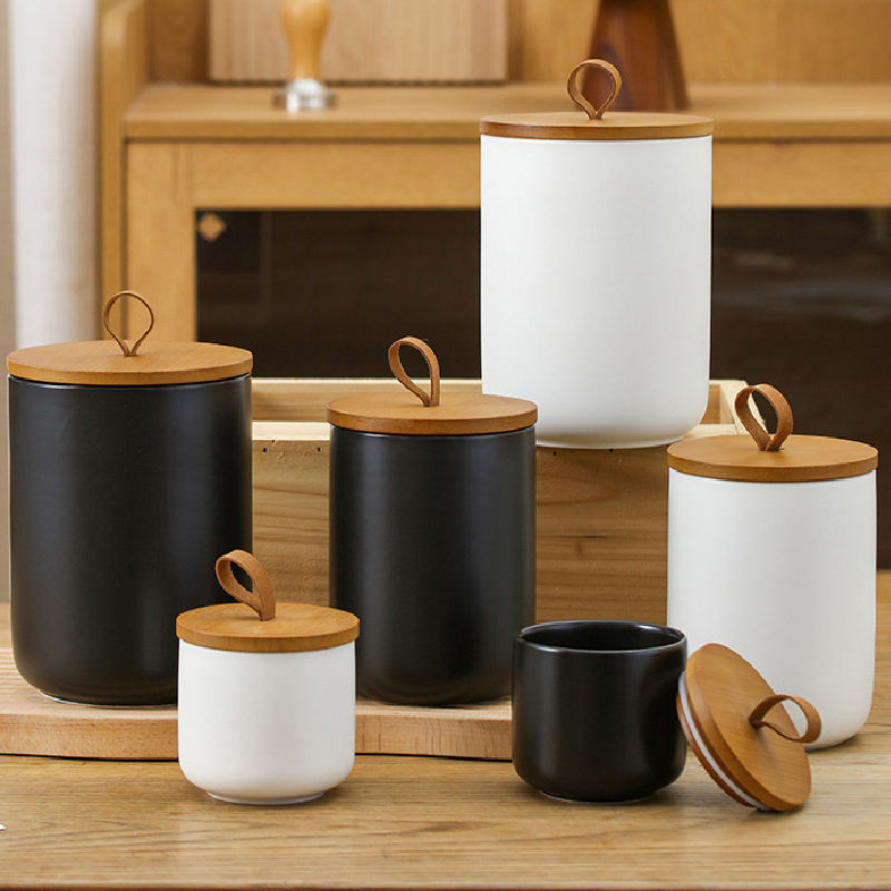 Nordic Ceramic Storage Jar Mat - огляд і ціна Coffee Tea Sugar Canister Set