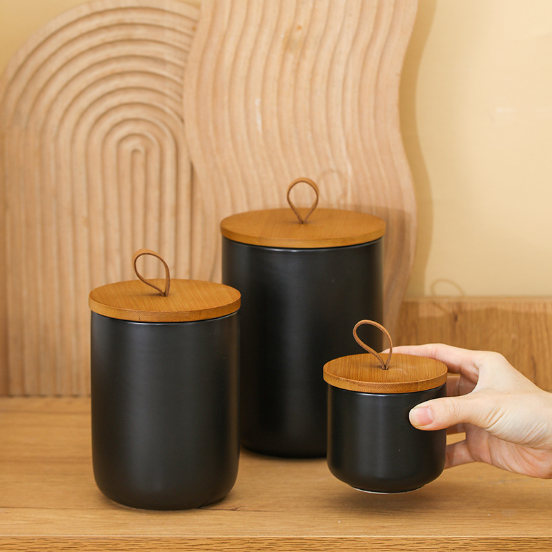 Nordic Ceramic Storage Jar Mat - огляд і ціна Coffee Tea Sugar Canister Set