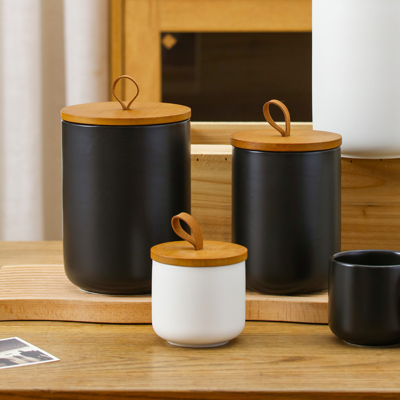 Nordic Ceramic Storage Jar Mat - огляд і ціна Coffee Tea Sugar Canister Set
