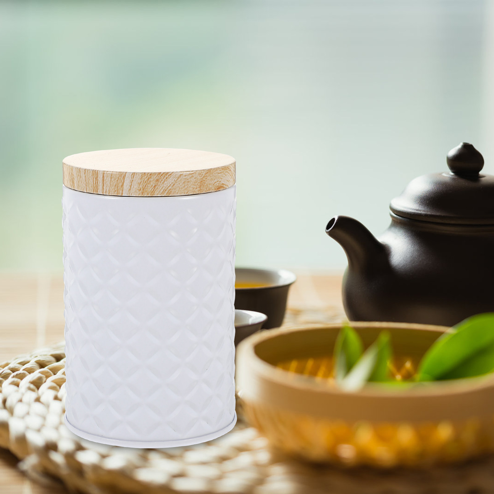 2Pcs Food Grade Tinplate Stora - огляд і ціна Coffee Tea Jars