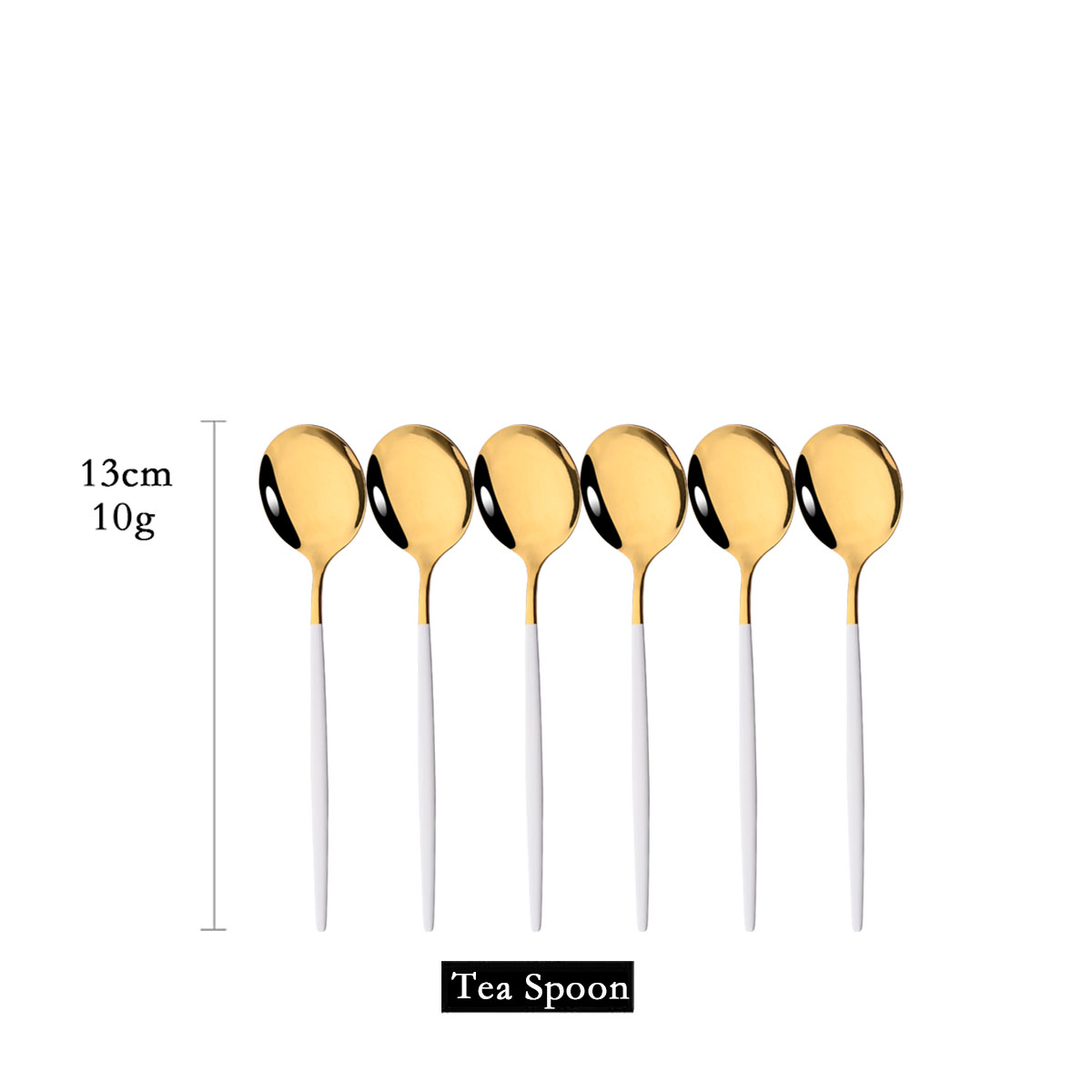 6Pcs Mirror White Gold Tea Spo - огляд і ціна Coffee Tea Sugar Canister Set