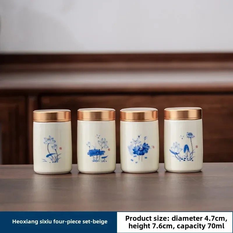 4PCS/LOT Boutique ceramics Tea - огляд і ціна Tea Coffee Sugar Container