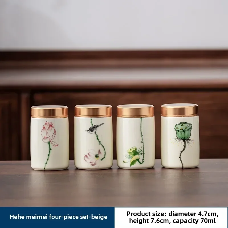 4PCS/LOT Boutique ceramics Tea - огляд і ціна Tea Coffee Sugar Container