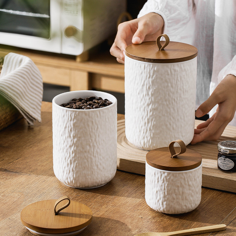 Rock Pattern Ceramic Tea Stora - огляд і ціна Tea Coffee Sugar Container